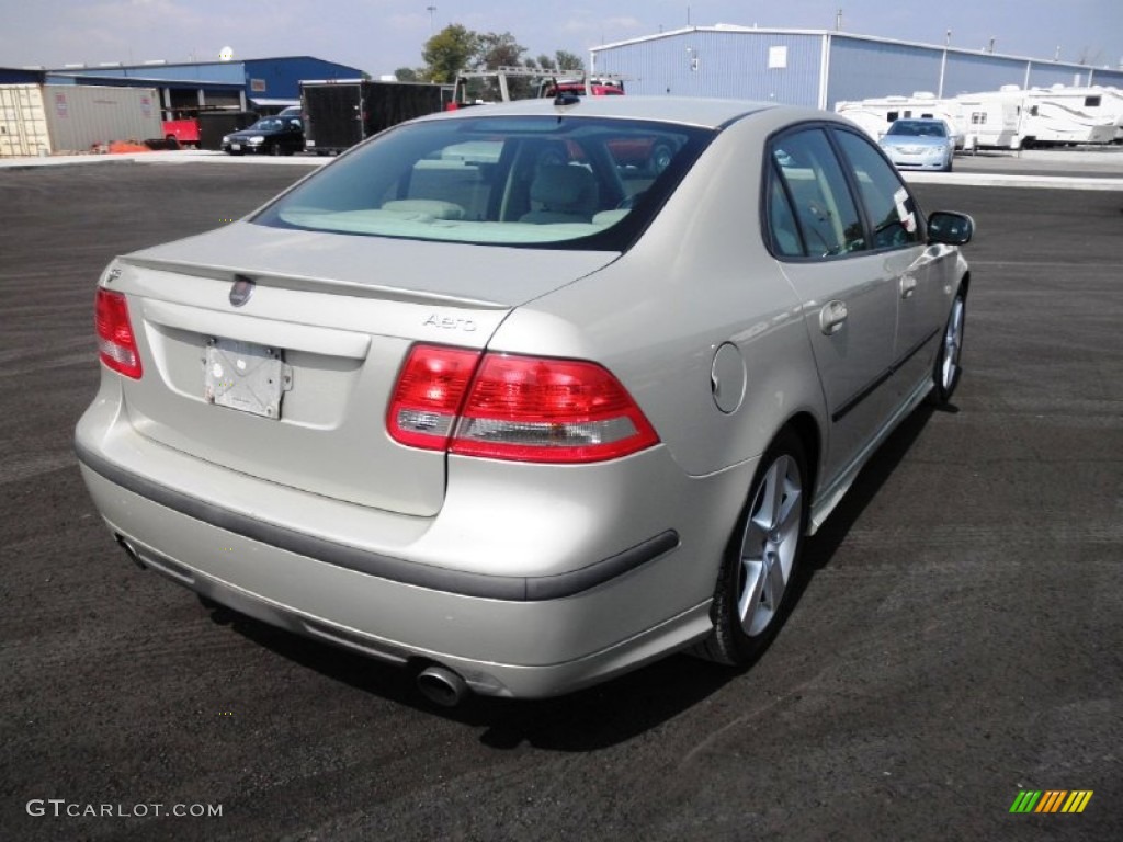 2007 9-3 Aero Sport Sedan - Parchment Silver Metallic / Parchment/Black photo #30