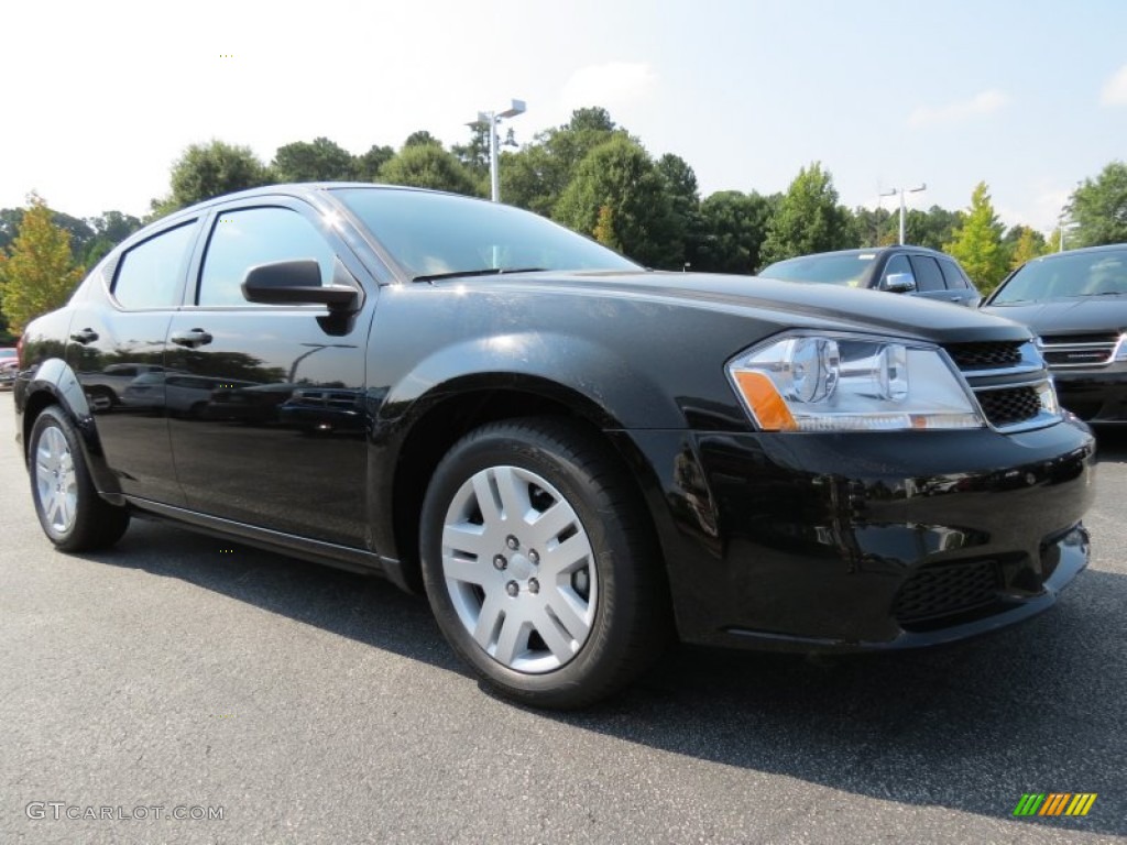 Black Clear Coat 2014 Dodge Avenger SE Exterior Photo #85525053