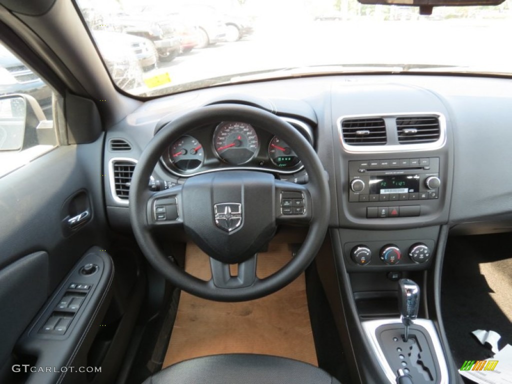 2014 Dodge Avenger SE Black Dashboard Photo #85525151