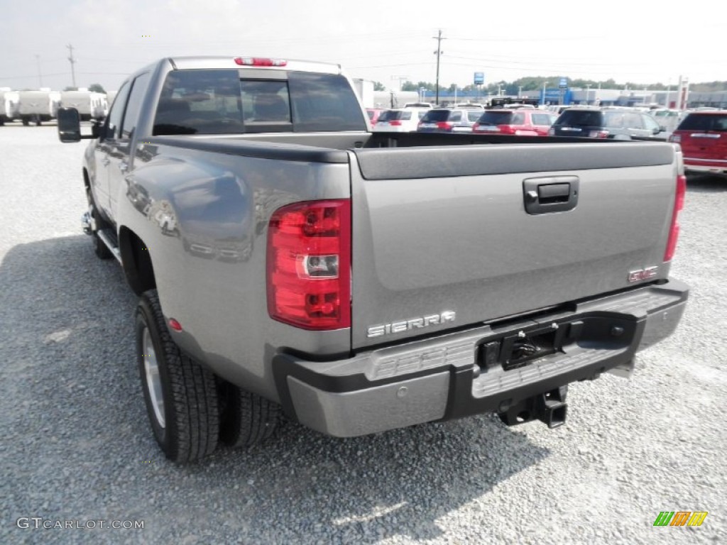 Steel Gray Metallic 2014 GMC Sierra 3500HD Denali Crew Cab 4x4 Dually Exterior Photo #85525166