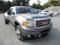 2014 Steel Gray Metallic GMC Sierra 3500HD Denali Crew Cab 4x4 Dually  photo #2