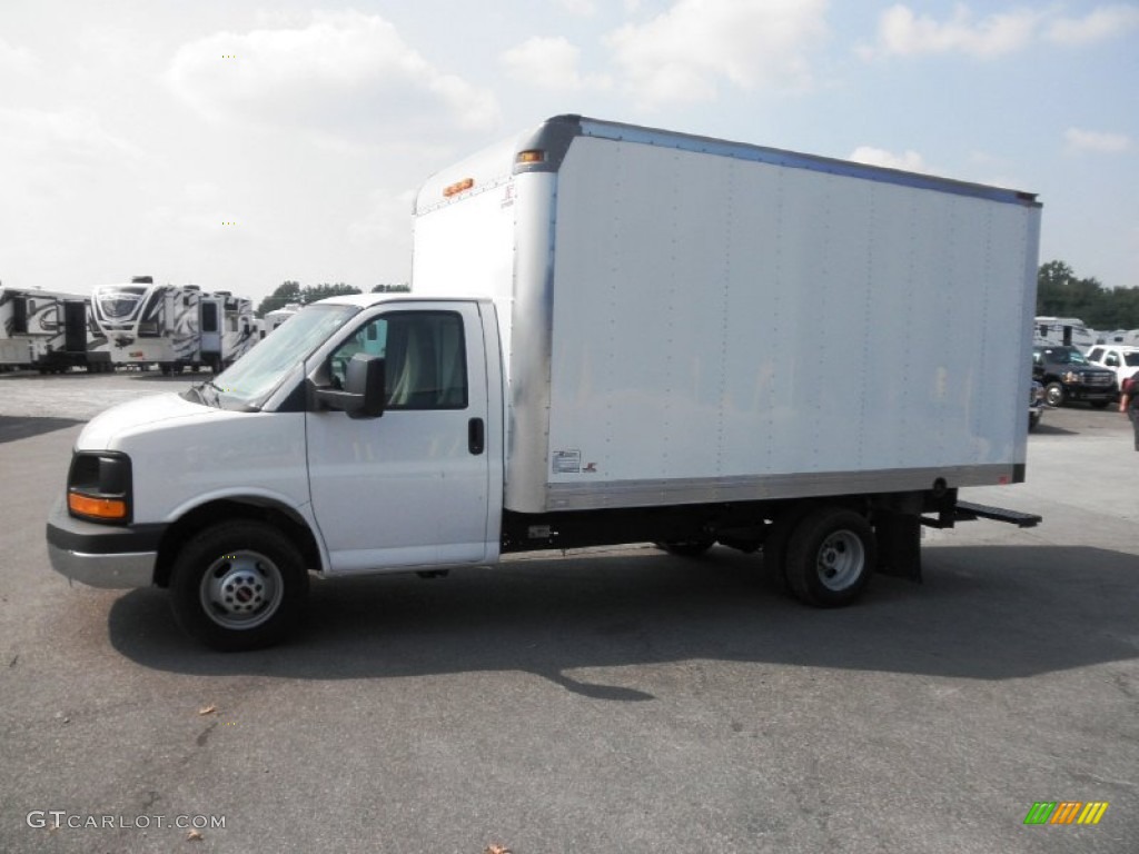 2013 Savana Cutaway 3500 Commercial Moving Truck - Summit White / Neutral photo #4