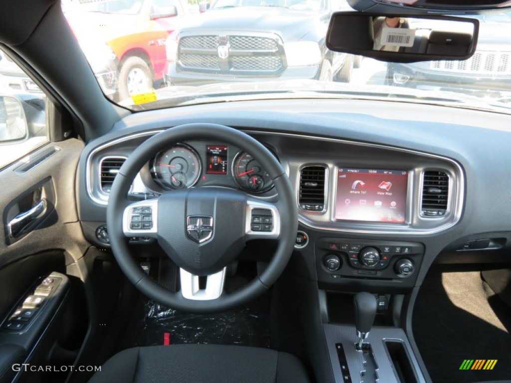 2014 Dodge Charger R/T Black Dashboard Photo #85526192