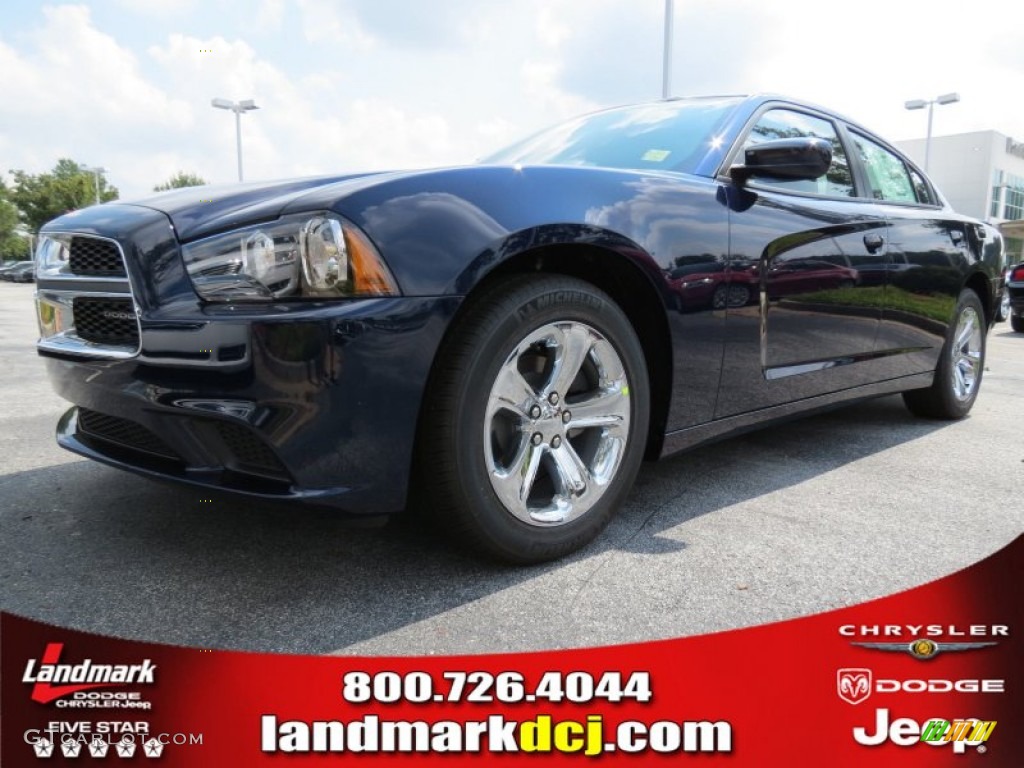 2014 Charger SE - Jazz Blue Pearl / Black photo #1