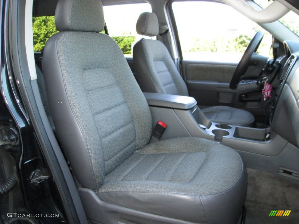 2002 Explorer XLS 4x4 - Black Clearcoat / Graphite photo #14