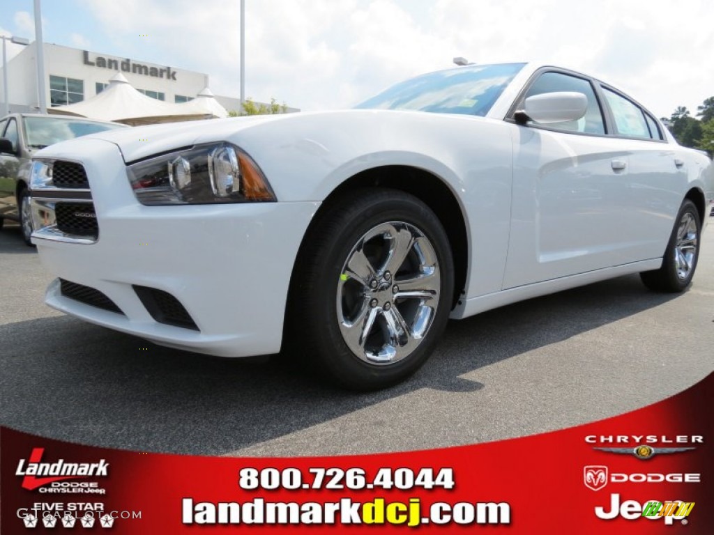 2014 Charger SE - Bright White / Black/Light Frost Beige photo #1