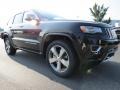 2014 Brilliant Black Crystal Pearl Jeep Grand Cherokee Overland 4x4  photo #4