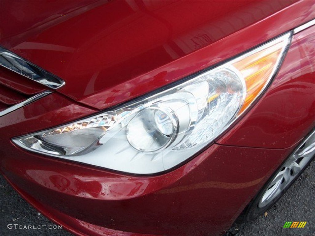 2012 Sonata GLS - Sparkling Ruby Red / Camel photo #4