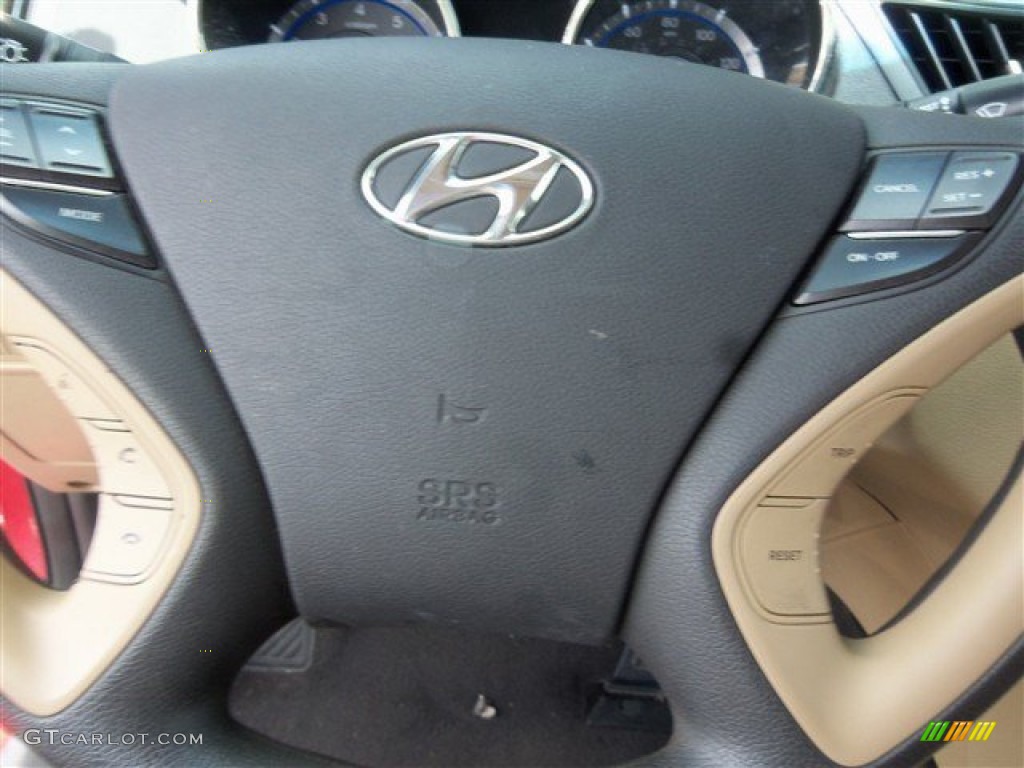 2012 Sonata GLS - Sparkling Ruby Red / Camel photo #20