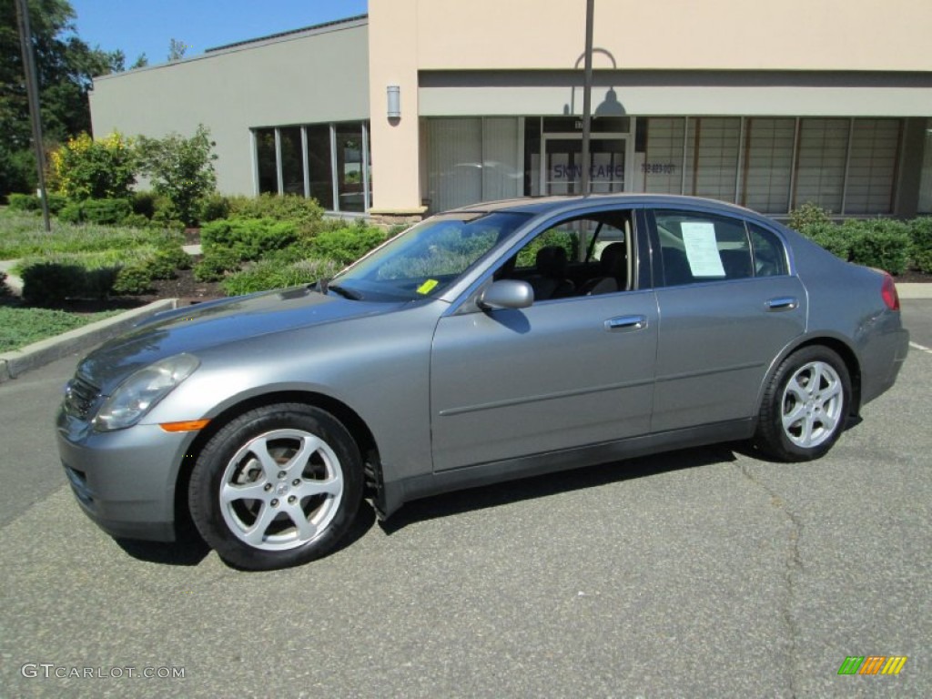 2004 G 35 Sedan - Diamond Graphite Gray Metallic / Graphite photo #1