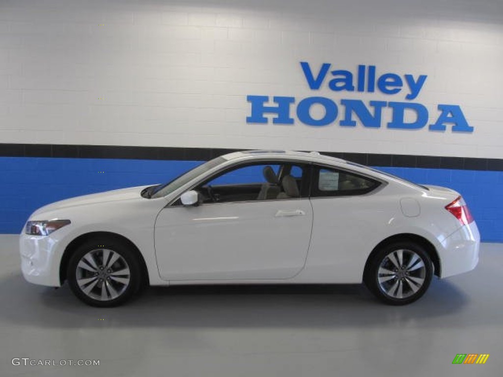 2010 Accord EX-L Coupe - Taffeta White / Ivory photo #2