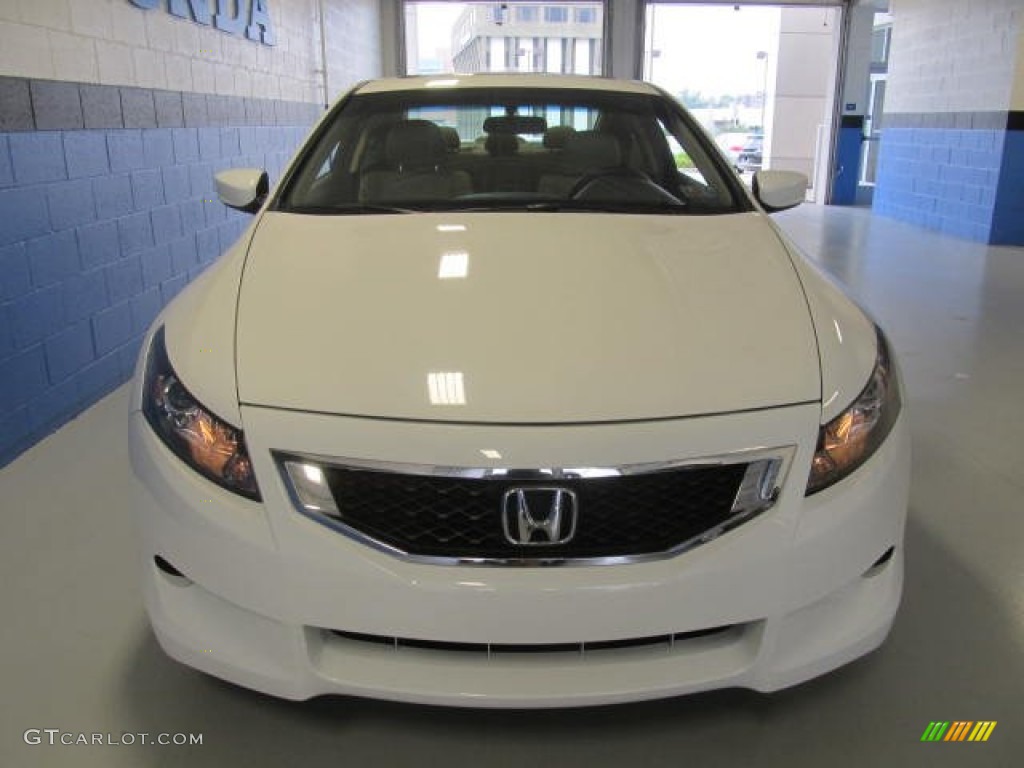 2010 Accord EX-L Coupe - Taffeta White / Ivory photo #6