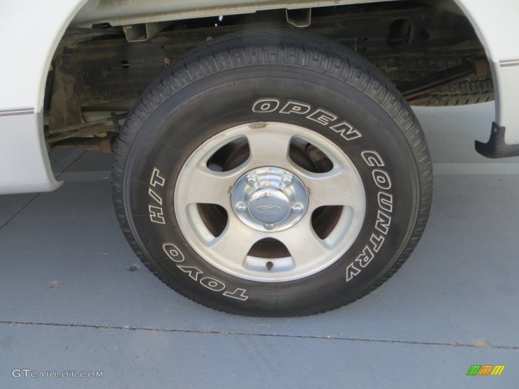 2002 F150 XLT SuperCab - Oxford White / Dark Graphite photo #13