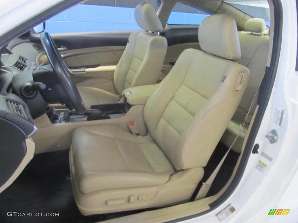 2010 Accord EX-L Coupe - Taffeta White / Ivory photo #9