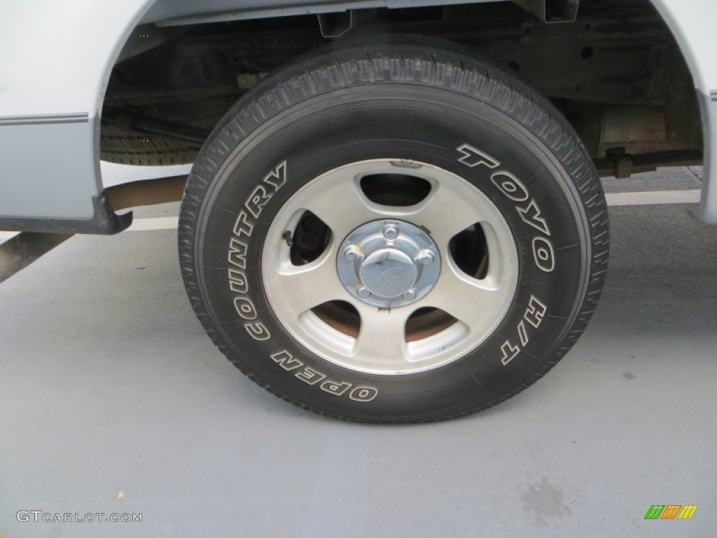 2002 F150 XLT SuperCab - Oxford White / Dark Graphite photo #14