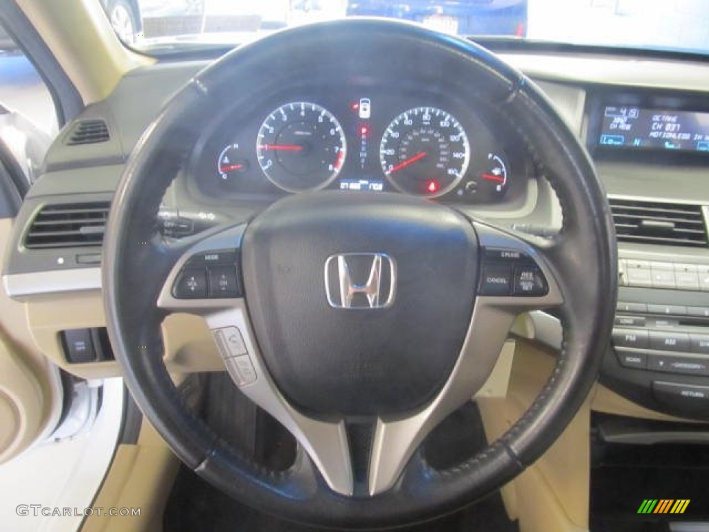 2010 Accord EX-L Coupe - Taffeta White / Ivory photo #11