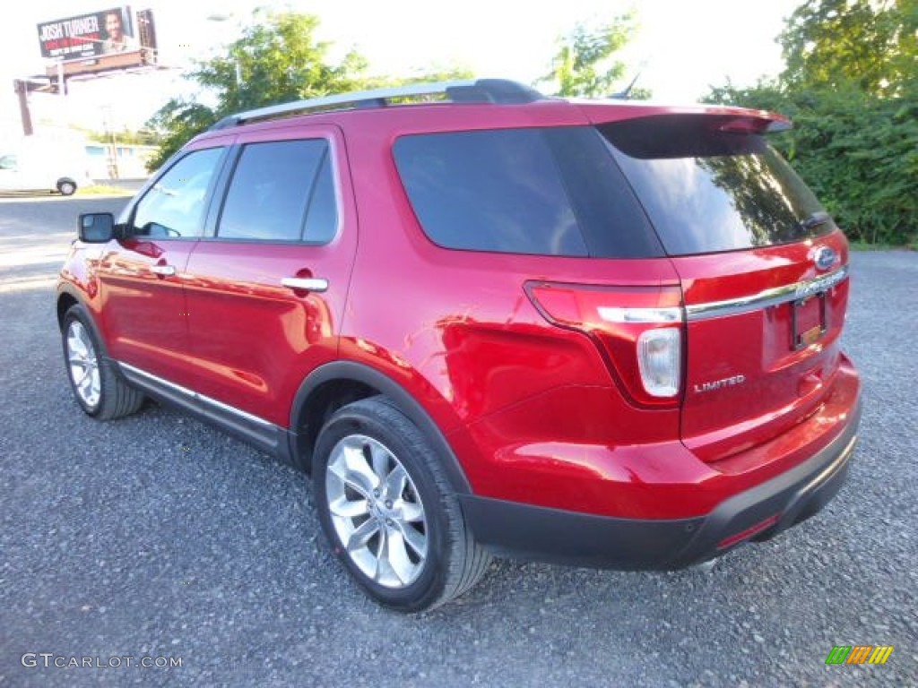 2012 Explorer Limited 4WD - Red Candy Metallic / Charcoal Black photo #9