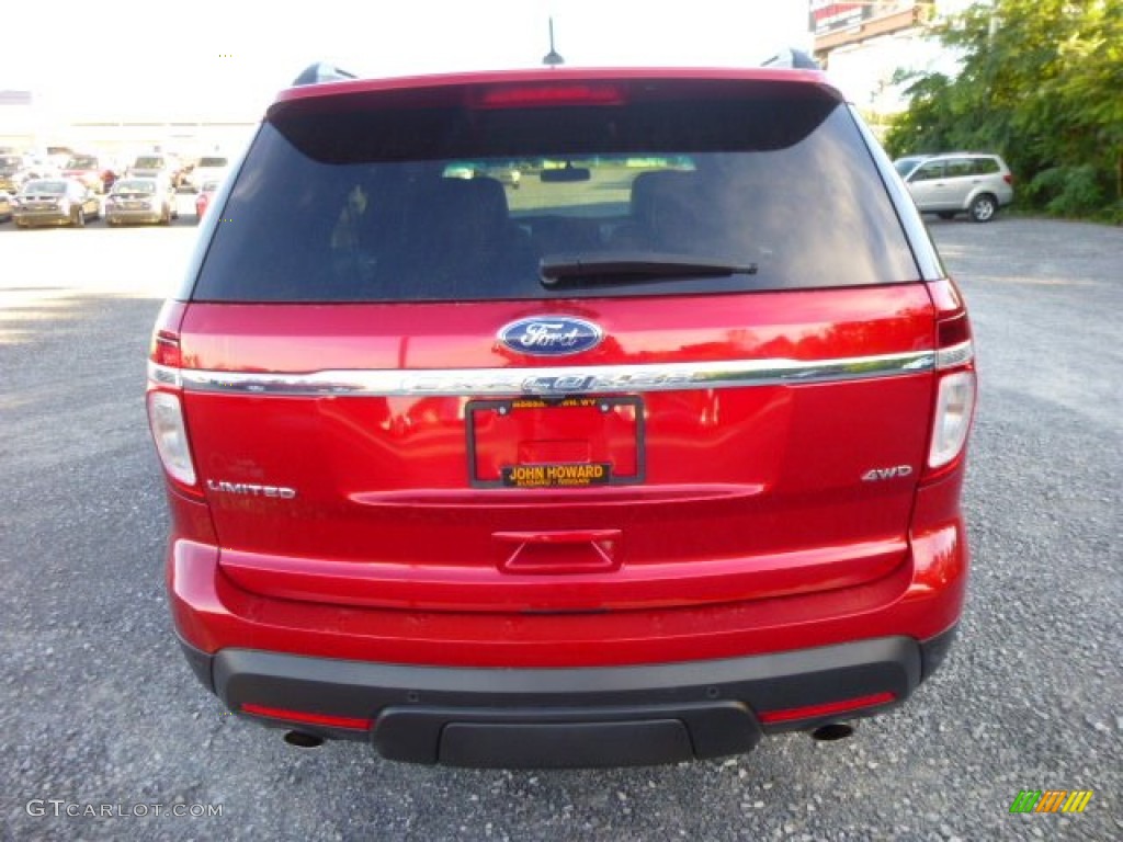2012 Explorer Limited 4WD - Red Candy Metallic / Charcoal Black photo #10