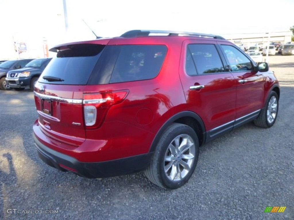 2012 Explorer Limited 4WD - Red Candy Metallic / Charcoal Black photo #11