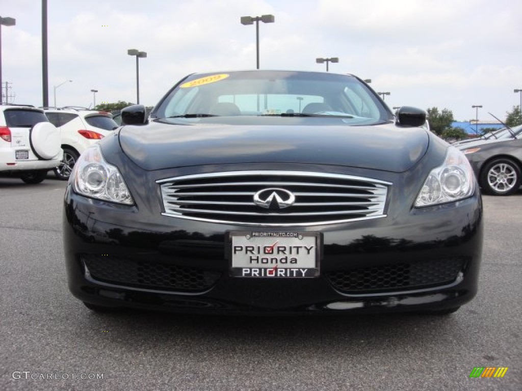 2009 G 37 Coupe - Black Obsidian / Wheat photo #8