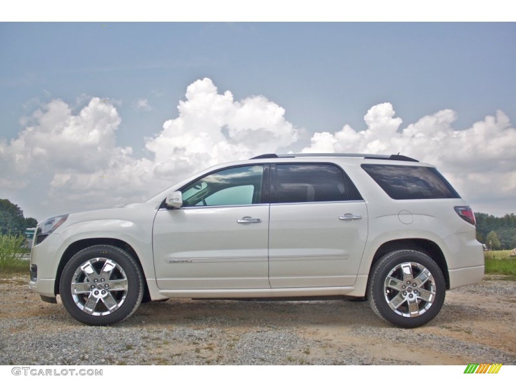 2014 Acadia Denali AWD - White Diamond Tricoat / Cocoa Dune photo #4