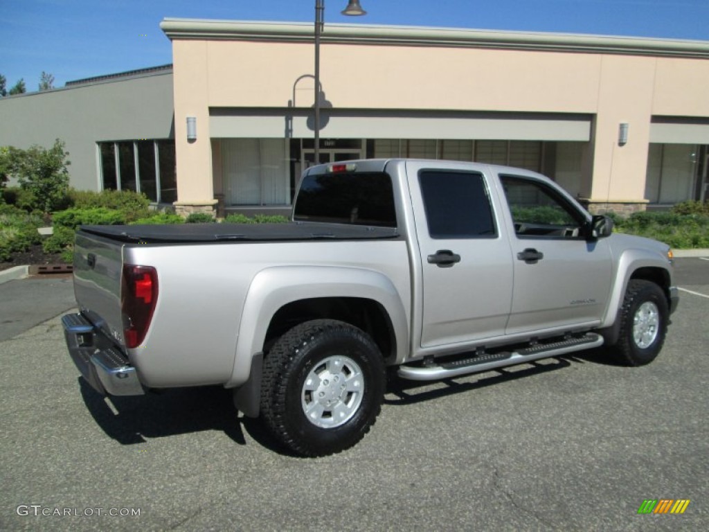 2005 Canyon SLE Crew Cab 4x4 - Silver Birch Metallic / Dark Pewter photo #9