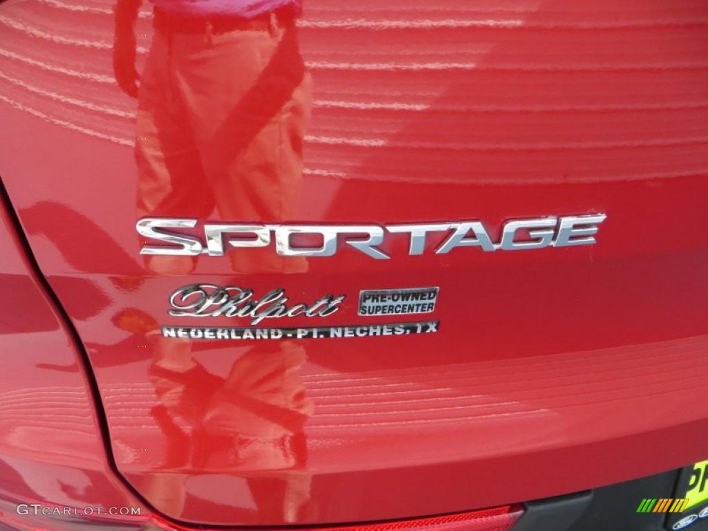 2012 Sportage LX - Signal Red / Black photo #17