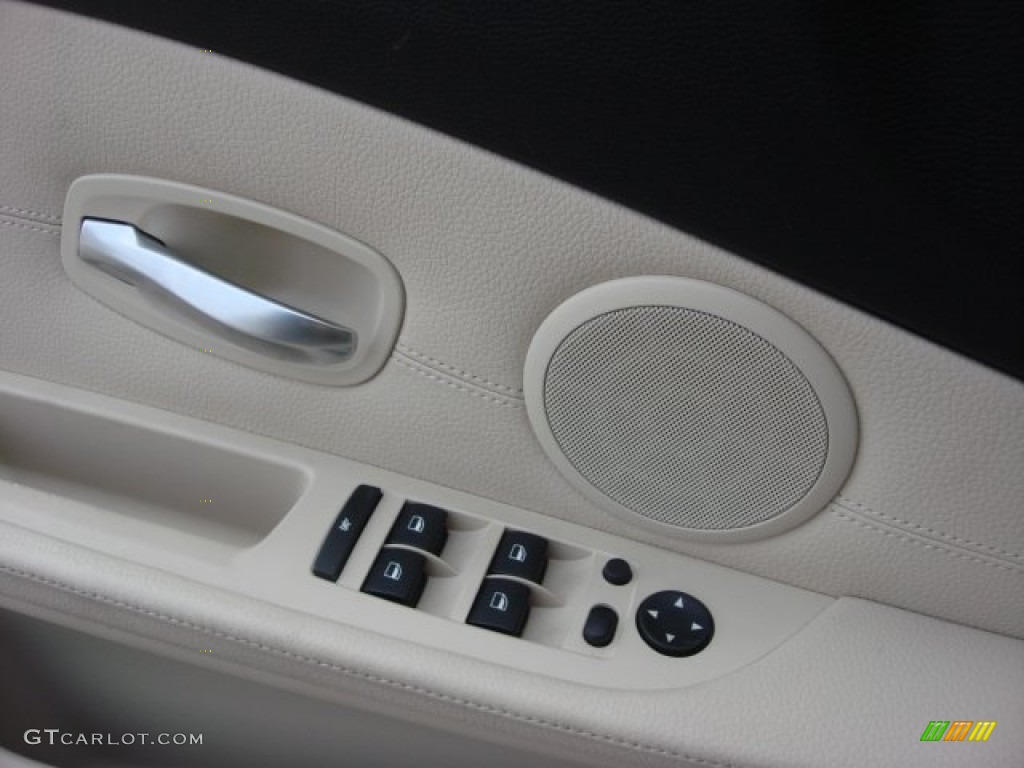 2008 5 Series 535xi Sedan - Deep Green Metallic / Beige photo #16