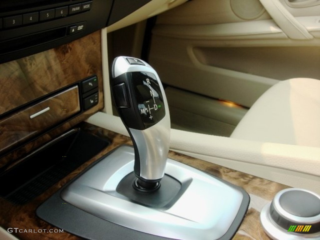 2008 5 Series 535xi Sedan - Deep Green Metallic / Beige photo #21