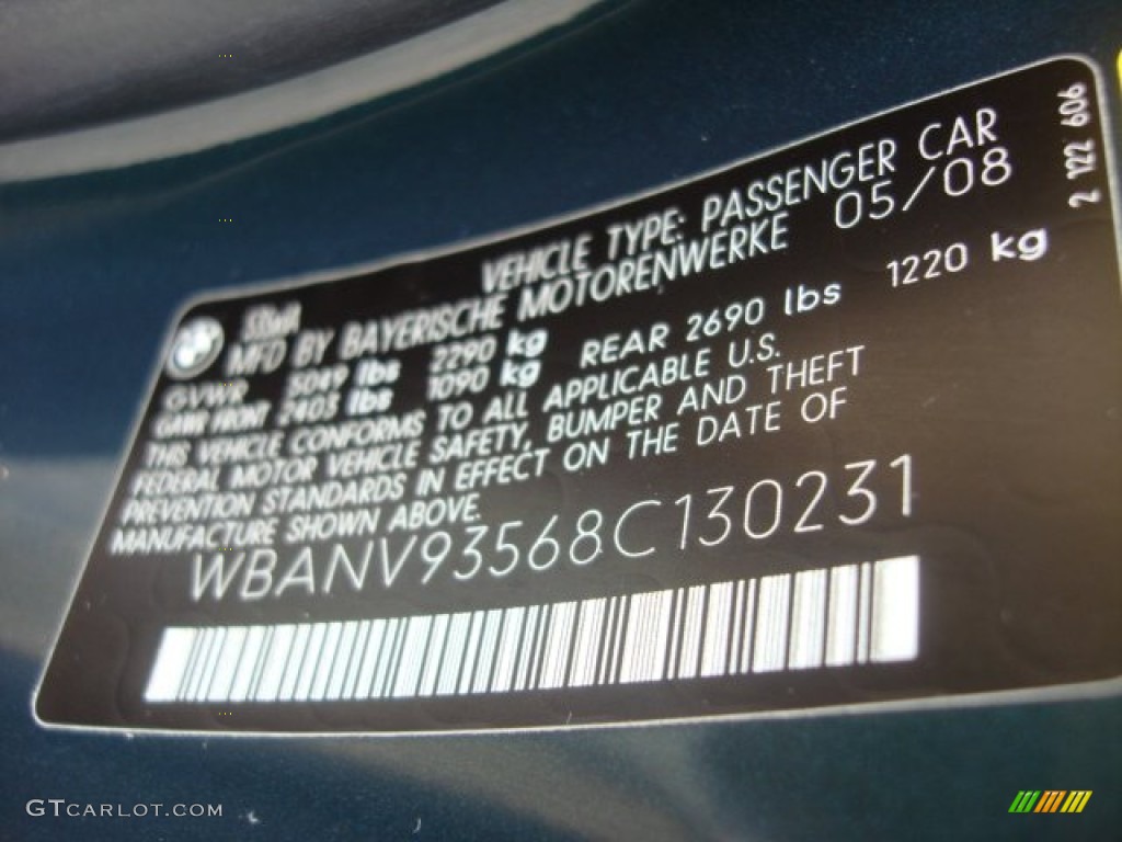 2008 5 Series 535xi Sedan - Deep Green Metallic / Beige photo #29