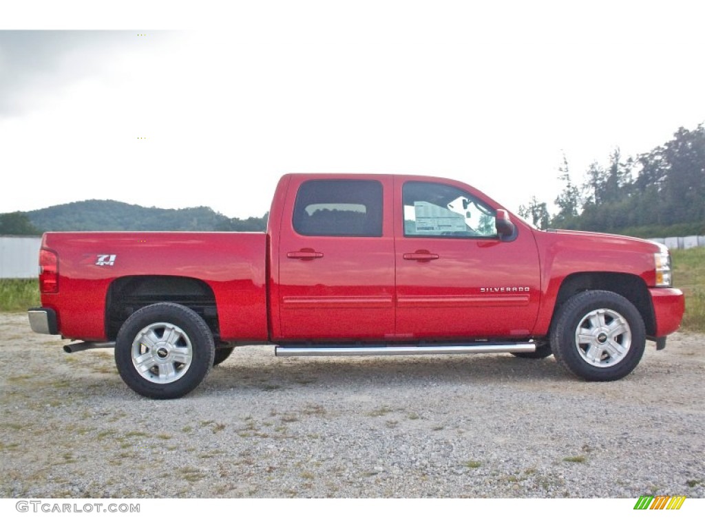 2013 Silverado 1500 LTZ Crew Cab 4x4 - Victory Red / Ebony photo #5