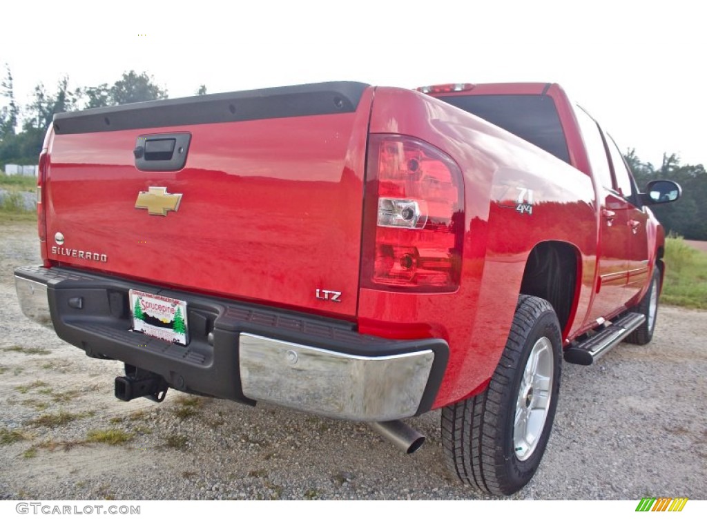 2013 Silverado 1500 LTZ Crew Cab 4x4 - Victory Red / Ebony photo #13