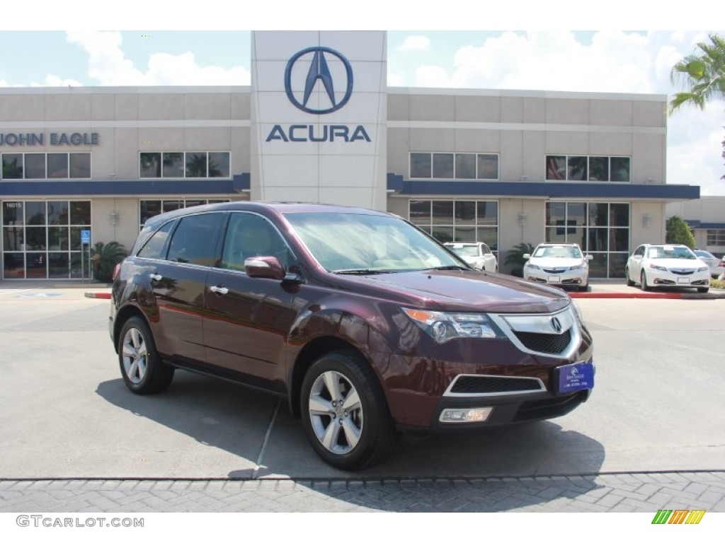 2011 MDX Technology - Dark Cherry Pearl / Parchment photo #1