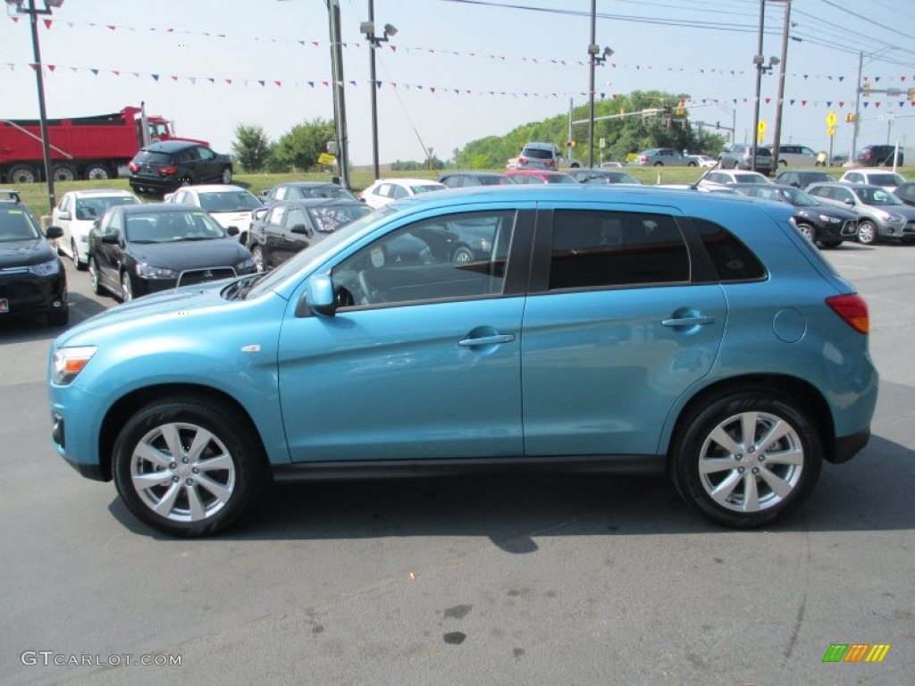 Laguna Blue Metallic 2014 Mitsubishi Outlander Sport ES Exterior Photo #85537703