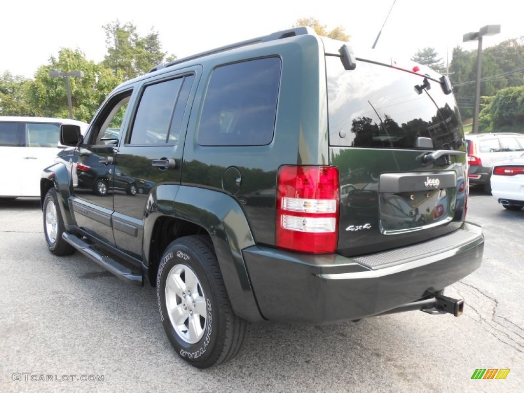 2011 Liberty Sport 4x4 - Natural Green Metallic / Dark Slate Gray photo #5