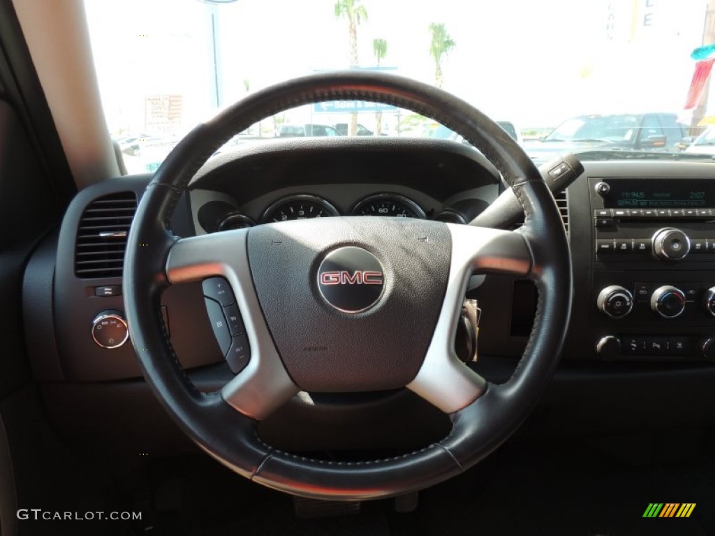 2008 Sierra 1500 SLE Crew Cab - Stealth Gray Metallic / Ebony photo #14