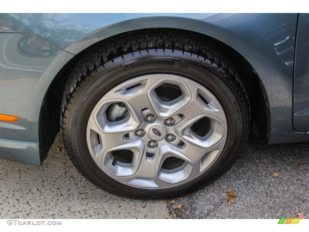 2011 Fusion SE V6 - Steel Blue Metallic / Charcoal Black photo #6