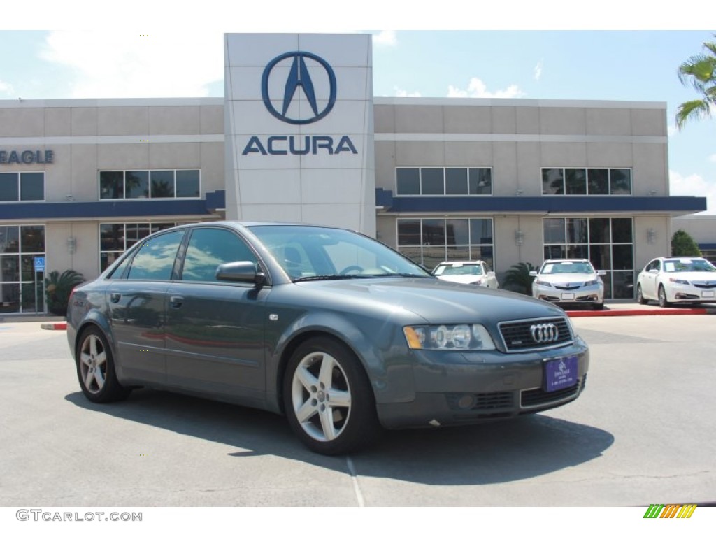 2003 A4 1.8T quattro Sedan - Dolphin Gray Pearl / Ebony photo #1