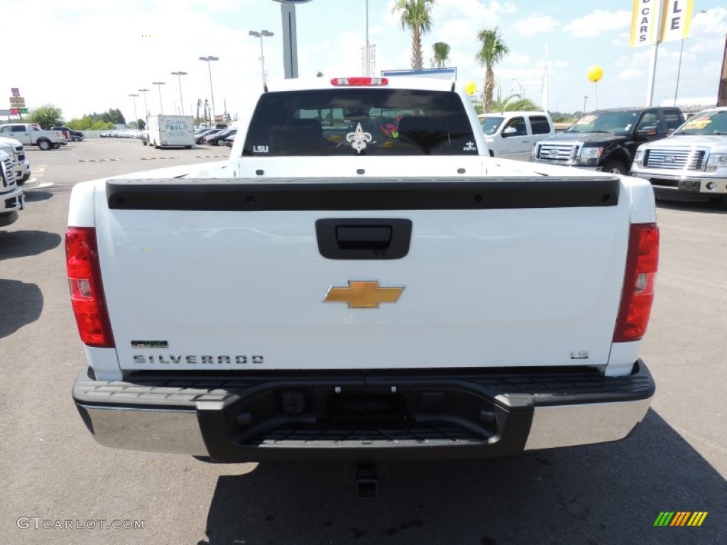 2011 Silverado 1500 LS Extended Cab - Summit White / Dark Titanium photo #3