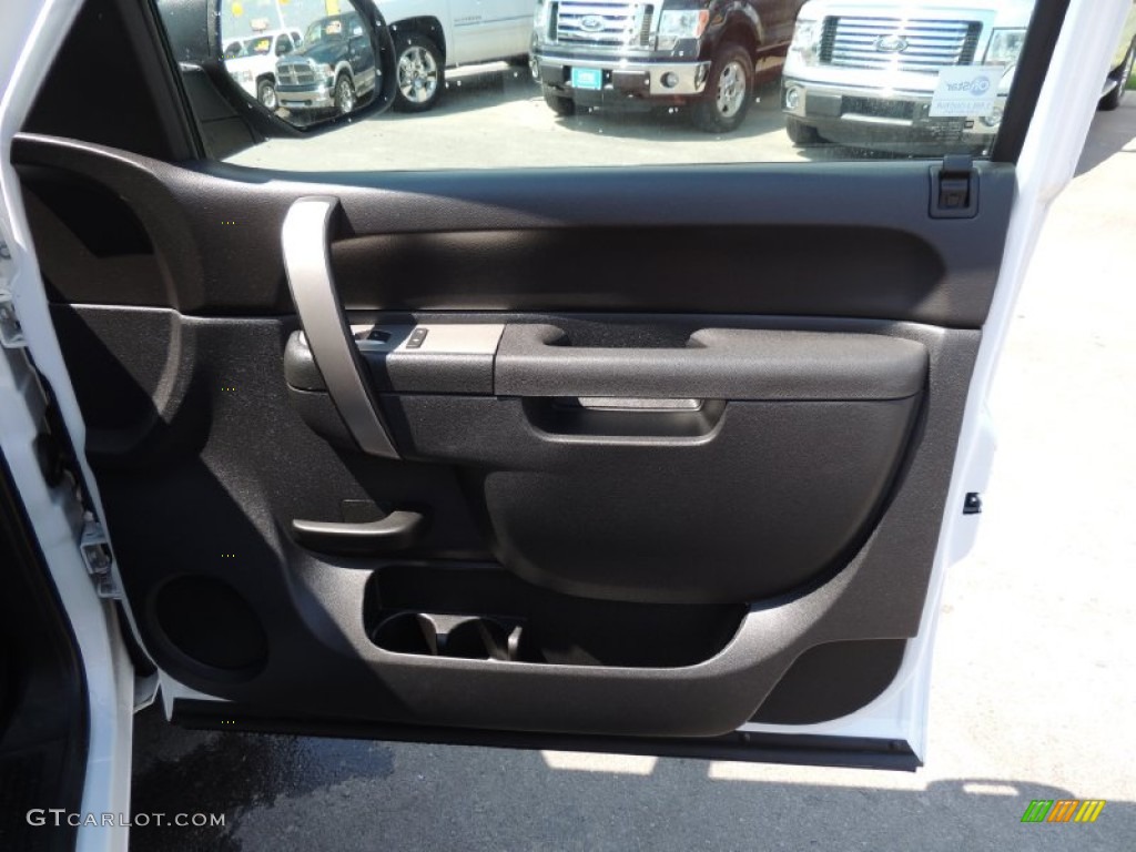 2011 Silverado 1500 LS Extended Cab - Summit White / Dark Titanium photo #7