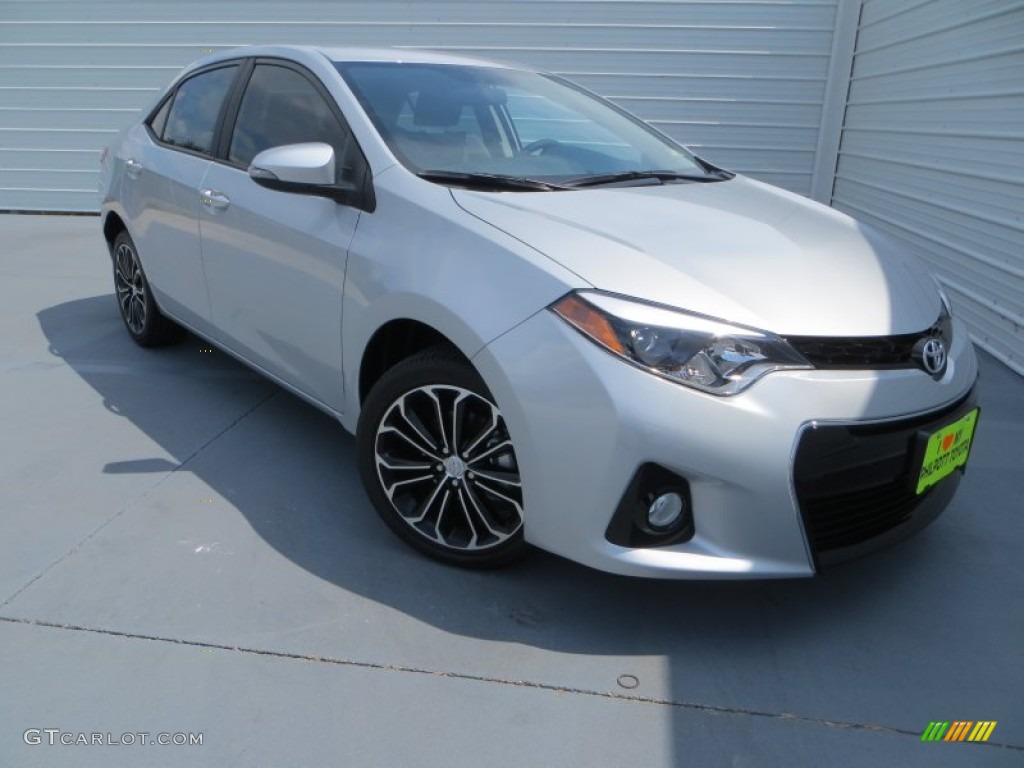2014 Corolla S - Classic Silver Metallic / Steel Blue photo #2