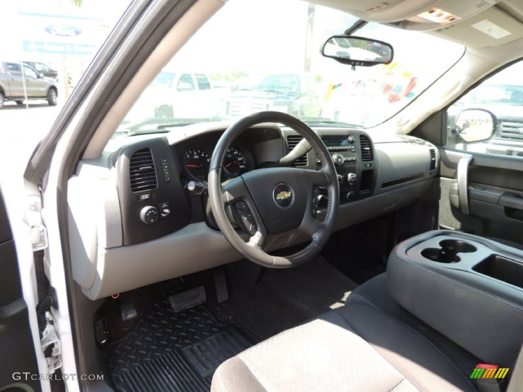 2011 Silverado 1500 LS Extended Cab - Summit White / Dark Titanium photo #12