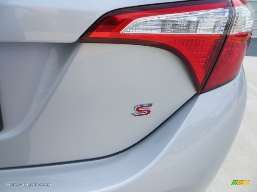 2014 Corolla S - Classic Silver Metallic / Steel Blue photo #7