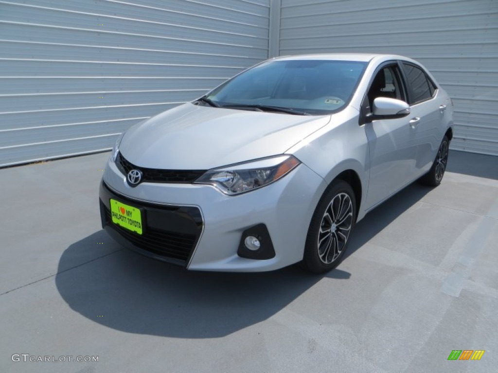 2014 Corolla S - Classic Silver Metallic / Steel Blue photo #9
