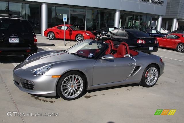 2008 Boxster RS 60 Spyder - GT Silver Metallic / Carrera Red photo #12