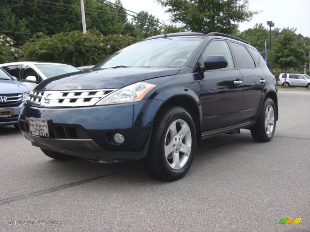 2004 Murano SL - Midnight Blue Pearl / Cafe Latte photo #1