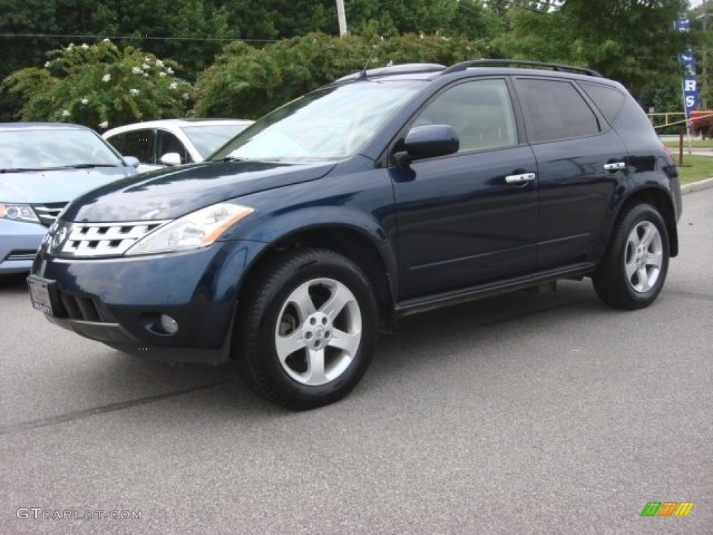 2004 Murano SL - Midnight Blue Pearl / Cafe Latte photo #2