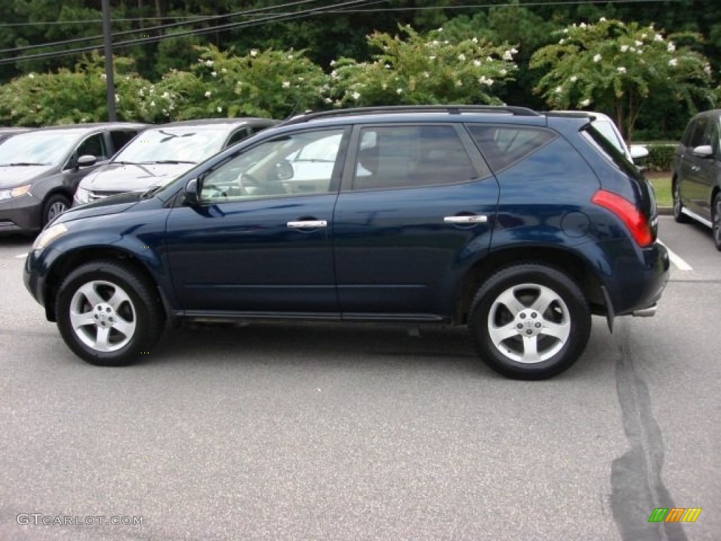2004 Murano SL - Midnight Blue Pearl / Cafe Latte photo #3