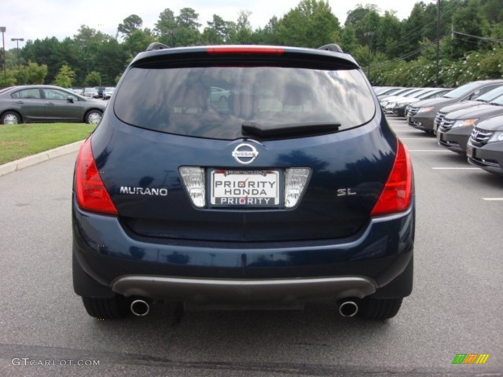 2004 Murano SL - Midnight Blue Pearl / Cafe Latte photo #5