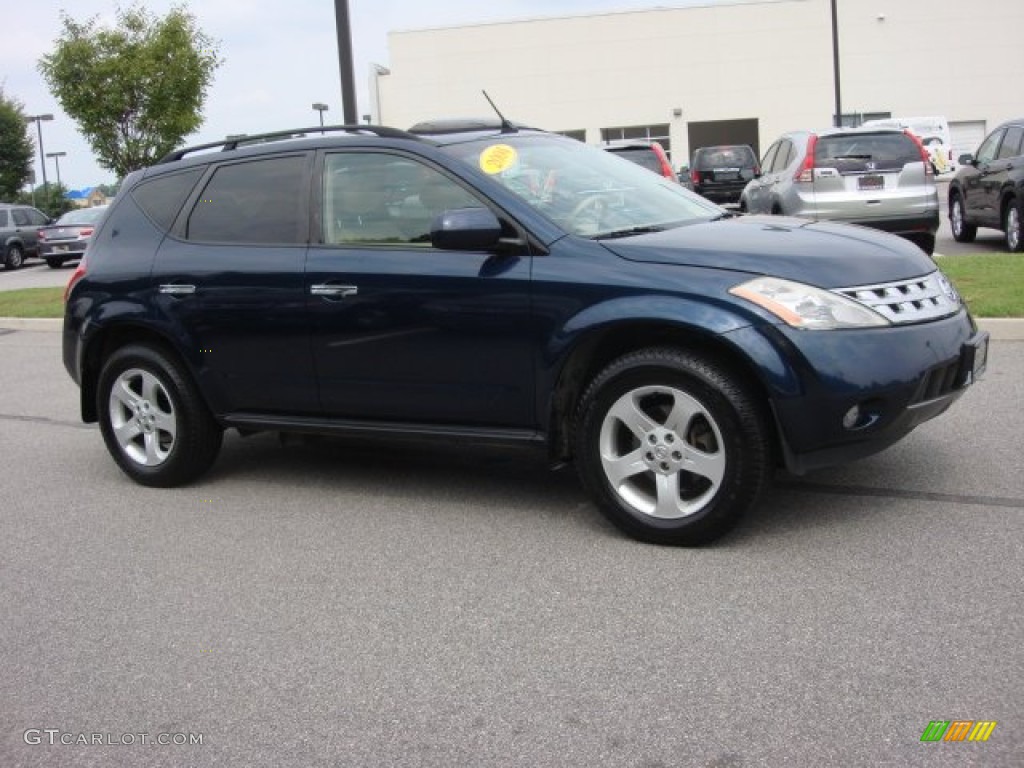 2004 Murano SL - Midnight Blue Pearl / Cafe Latte photo #7